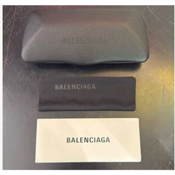 Balenciaga 60mm Rectangular Sunglasses black - Picture 4 of 8